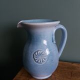 Terracotta pitcher signed Bernard and Geneviève Blanc, Poteries du Queyras