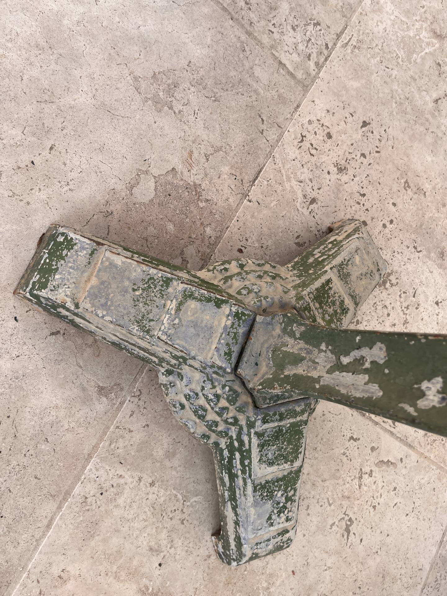 Art Deco cast iron side table
