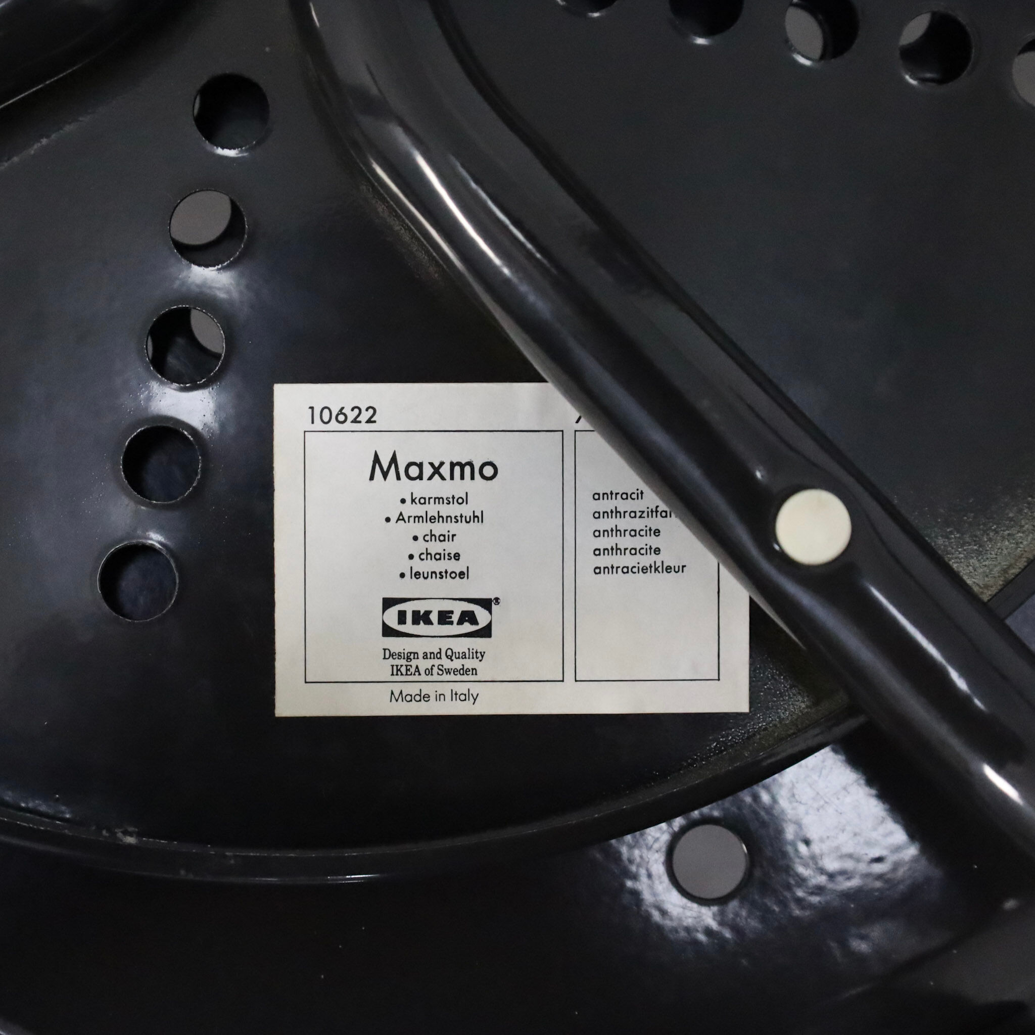 Rare set of 6 “Maxmo” postmodern dining chairs by Ikea, 1980s