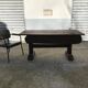 Solid oak desk, eighteenth century, France