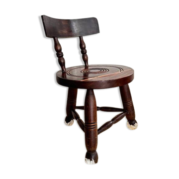1 brutalist chair by Charles Dudouyt