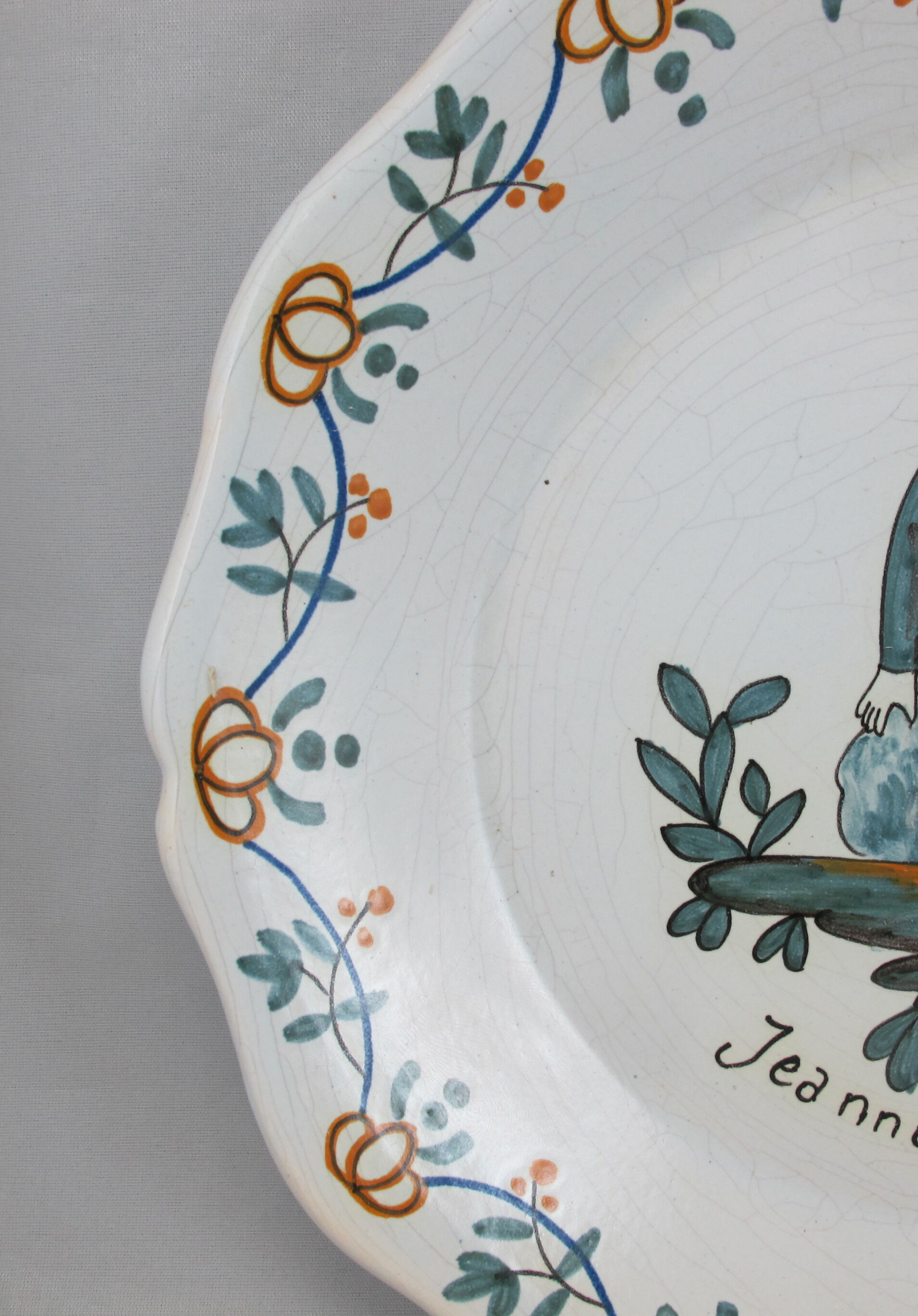 Assiette en faïence nevers n°3