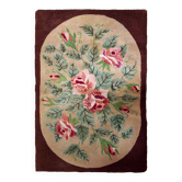 Handmade antique American hooked rug 2.7' x 4.4' (82cm x 134cm) 1900s - 1B647