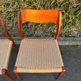4 Niels Otto Møller chairs model 71