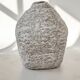 Sculptural vase with a mineral Boho spirit.