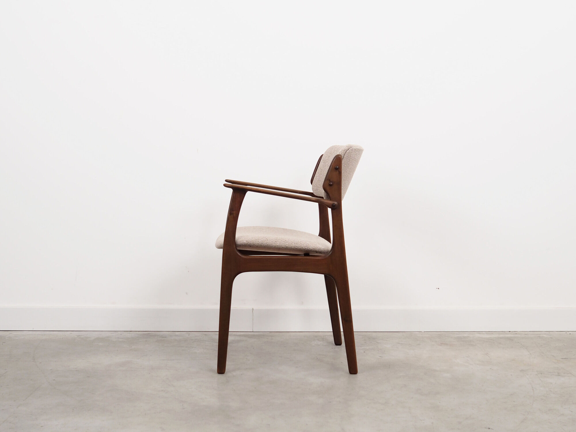 Set of two walnut chairs, Danish design, 1960s, designer: Erik Buch
