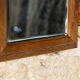 Small rectangular mirror, bevelled glass 30x24cm