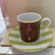 4 cups and saucers porcelain Menard de Noblat - shopping series