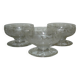 Baccarat fontenay 3 crystal champagne cups