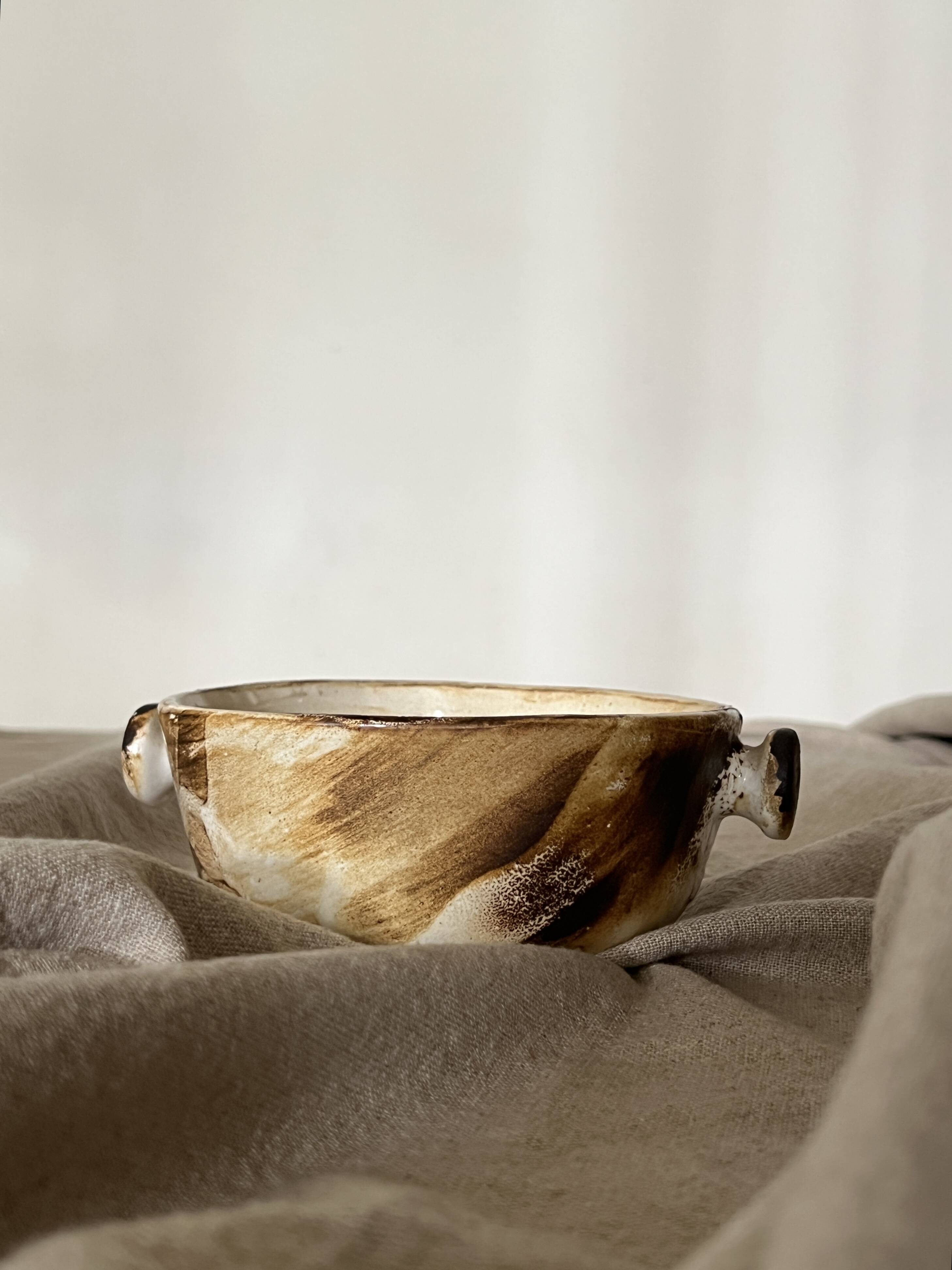 Ceramic bowl (stoneware), Vallauris 1950