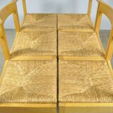 AZS / Chaises de salle à manger vintage en chêne (6) / Gerard Geytenbeek / Pays-Bas, années 1960