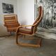 Paire de fauteuils "Poang" par Noboru Nakamura