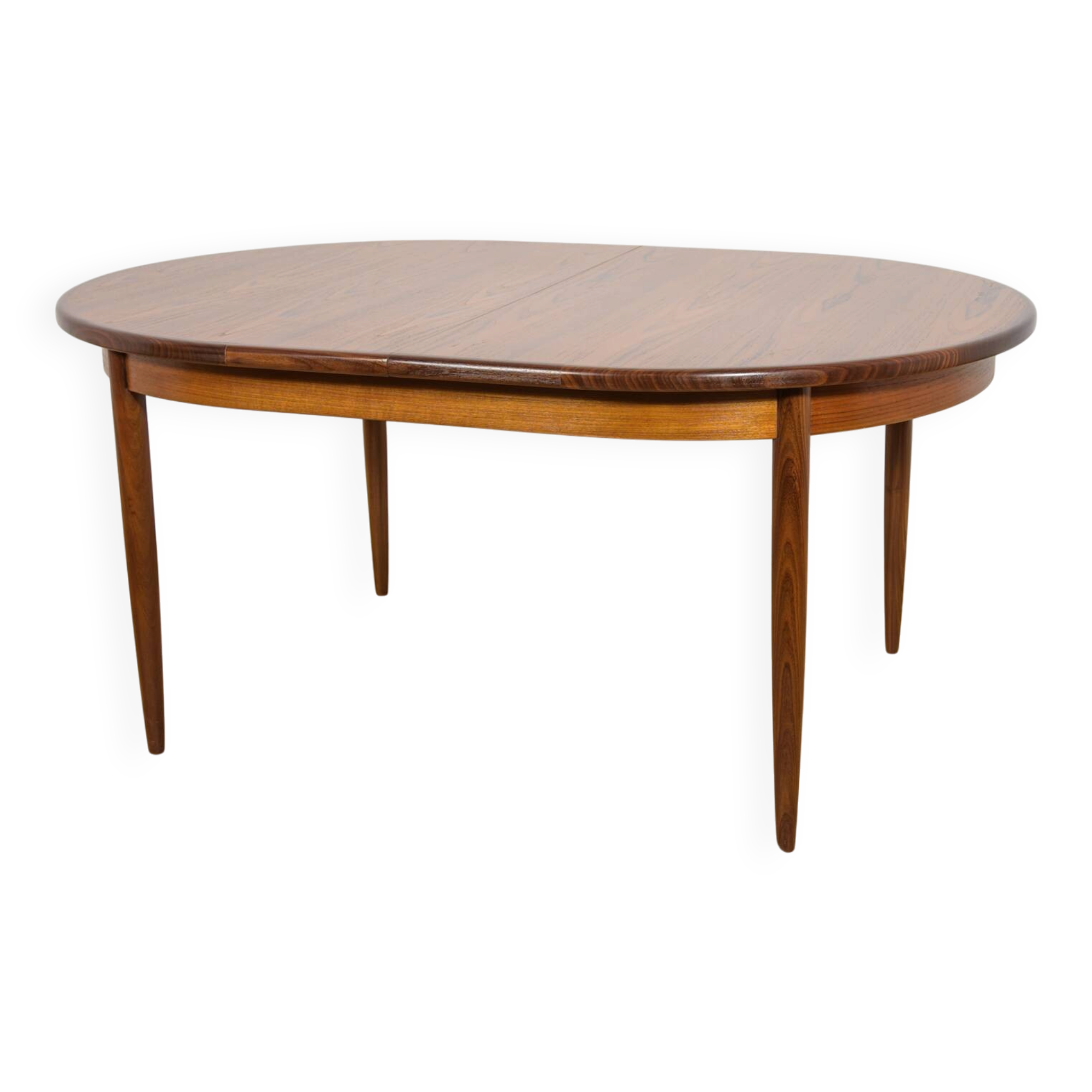 Mid-Century Oval Teak Extending Dining Table from G-Plan, United Kingdom, 1960s