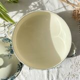 Vintage tureen Terre de fer bleu Saint Amand & Hammage model “Marie-Louise”