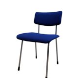 Chaise Gispen 1231 en tissu bleu, années 1960