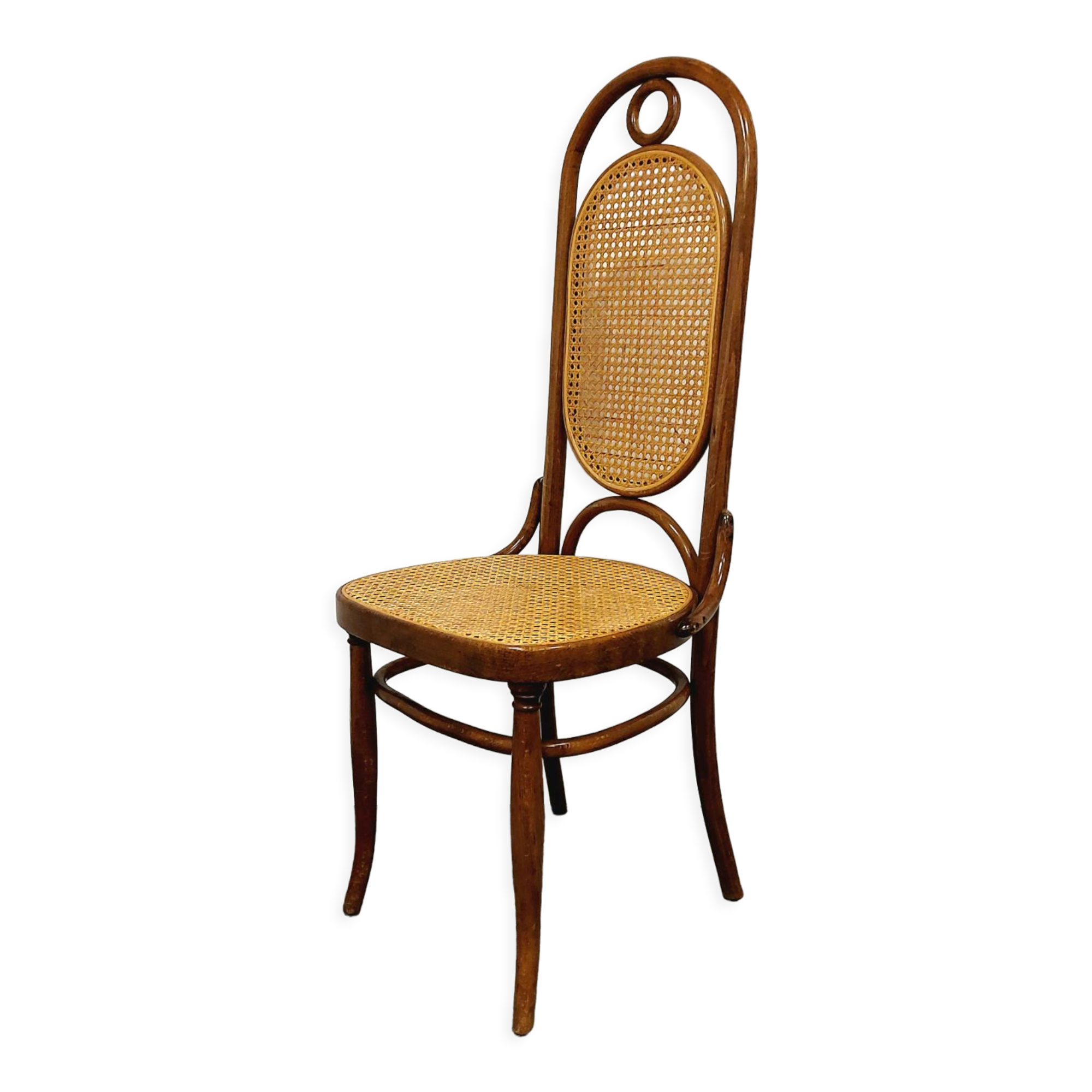 Chaise de salle à manger, bentwood, m 17, dossier haut