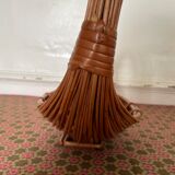 Woven wicker fruit basket 1960