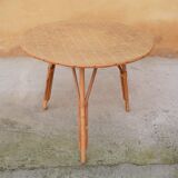 Vintage rattan coffee table