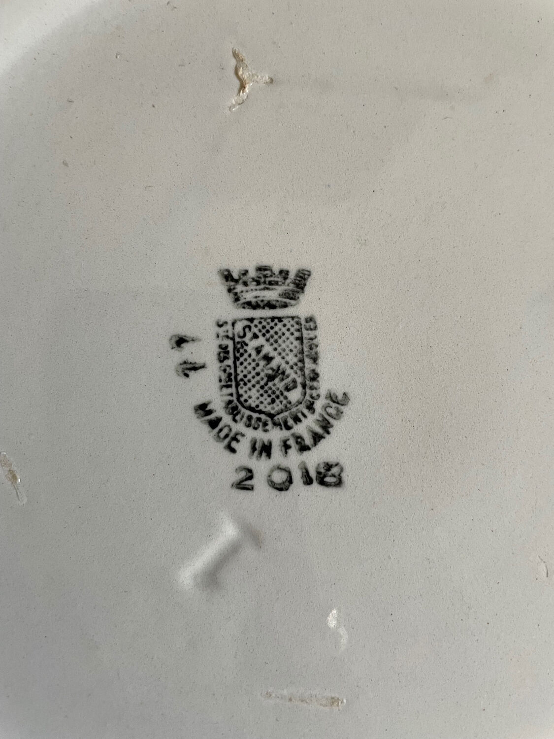 French Digoin Sarreguemines Soup Tureen Blue Flowers Made in France Earthenware