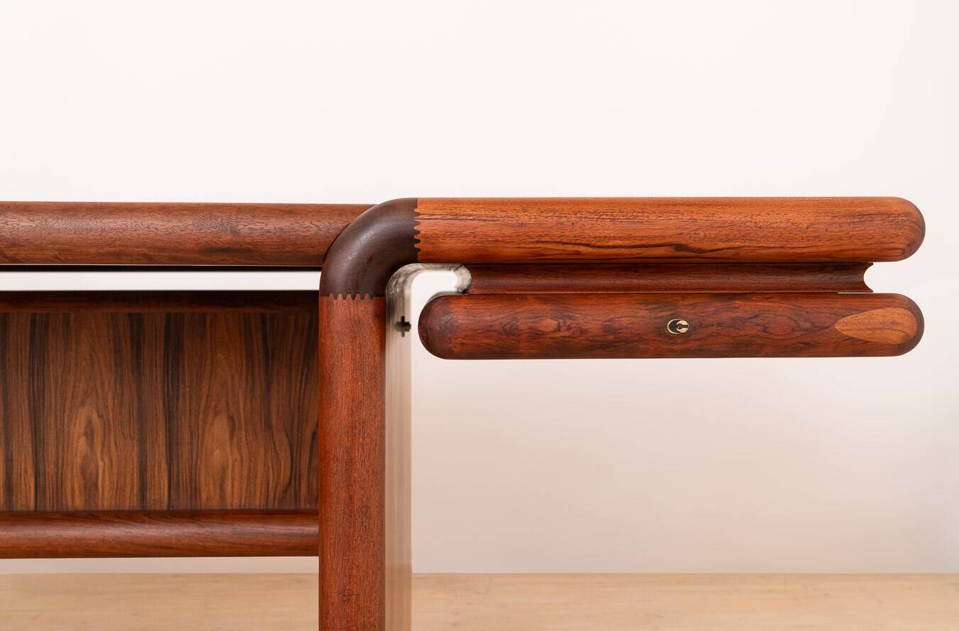 Supreme Executive Desk by Dyrlund, Danish Modern, attr. to Jensen & Valeur