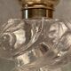 Encrier cristal taillé monture laiton ou bronze Baccarat Saint Louis XIXe