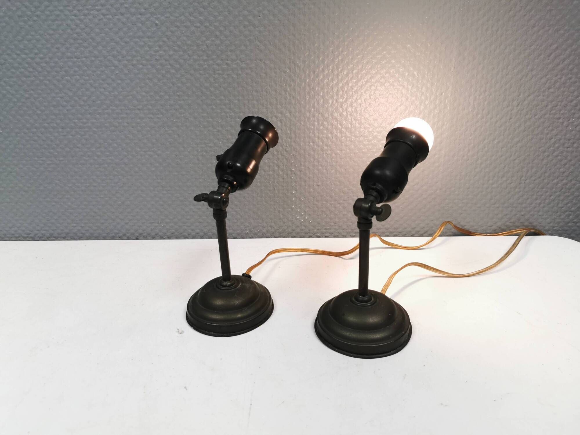 A set of antique wall lamps (they are from before 1930) from Danish NES.