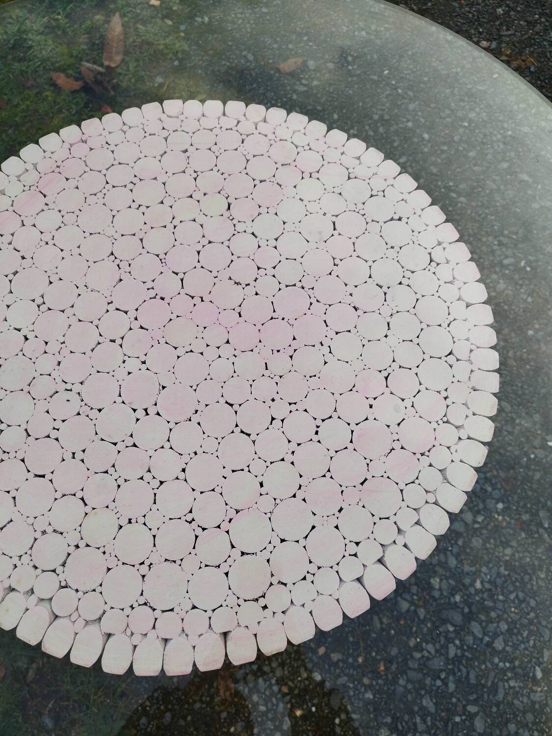 John mc guire McGuire round dining table Sheaf of wheat bamboo