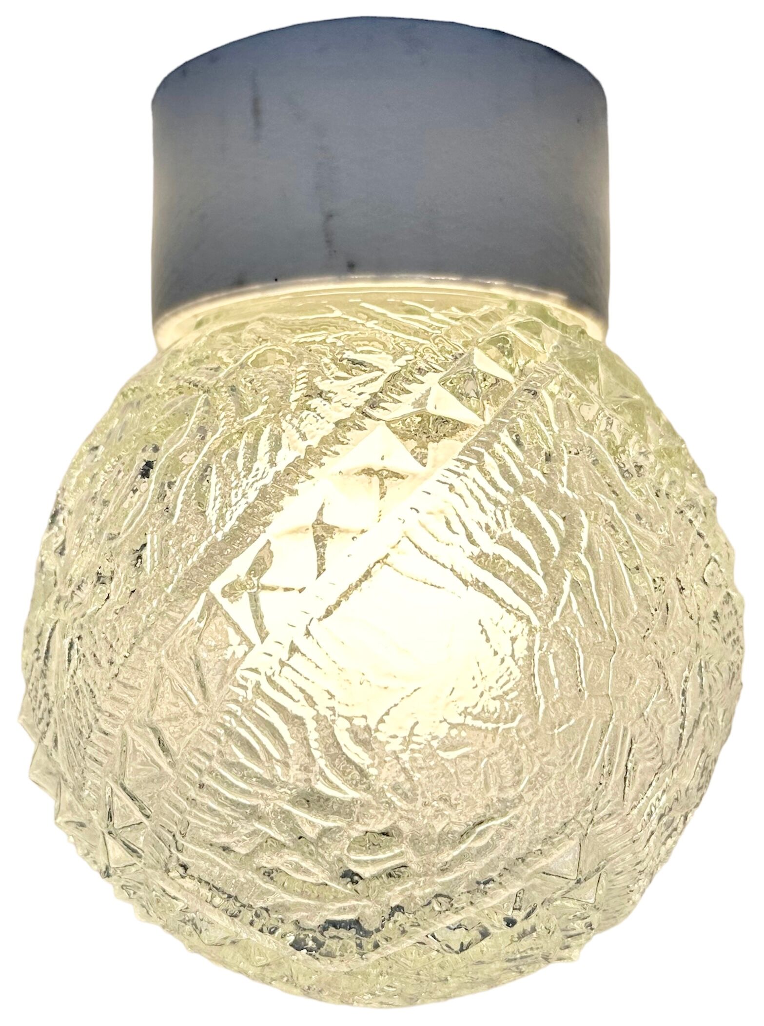 Vintage White Porcelain Ceiling Light, 1970s