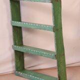 Old original Burmese teak wall shelf with green patina