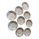 Series of 9 plates Terre de fer Sarreguemines anciens