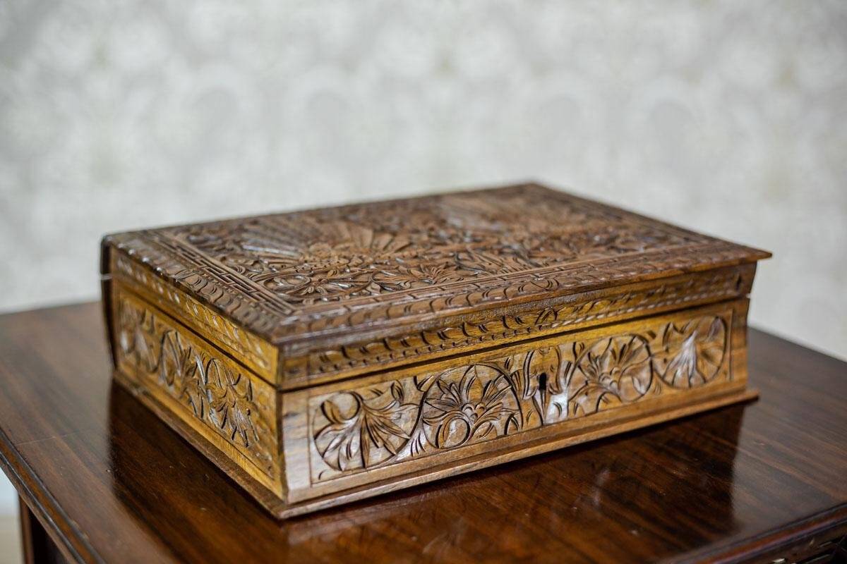 20th Century Carved Indonesian Coffret, 1930s