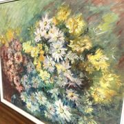 Huile sur toile - Bouquet impressionniste - 1950 il