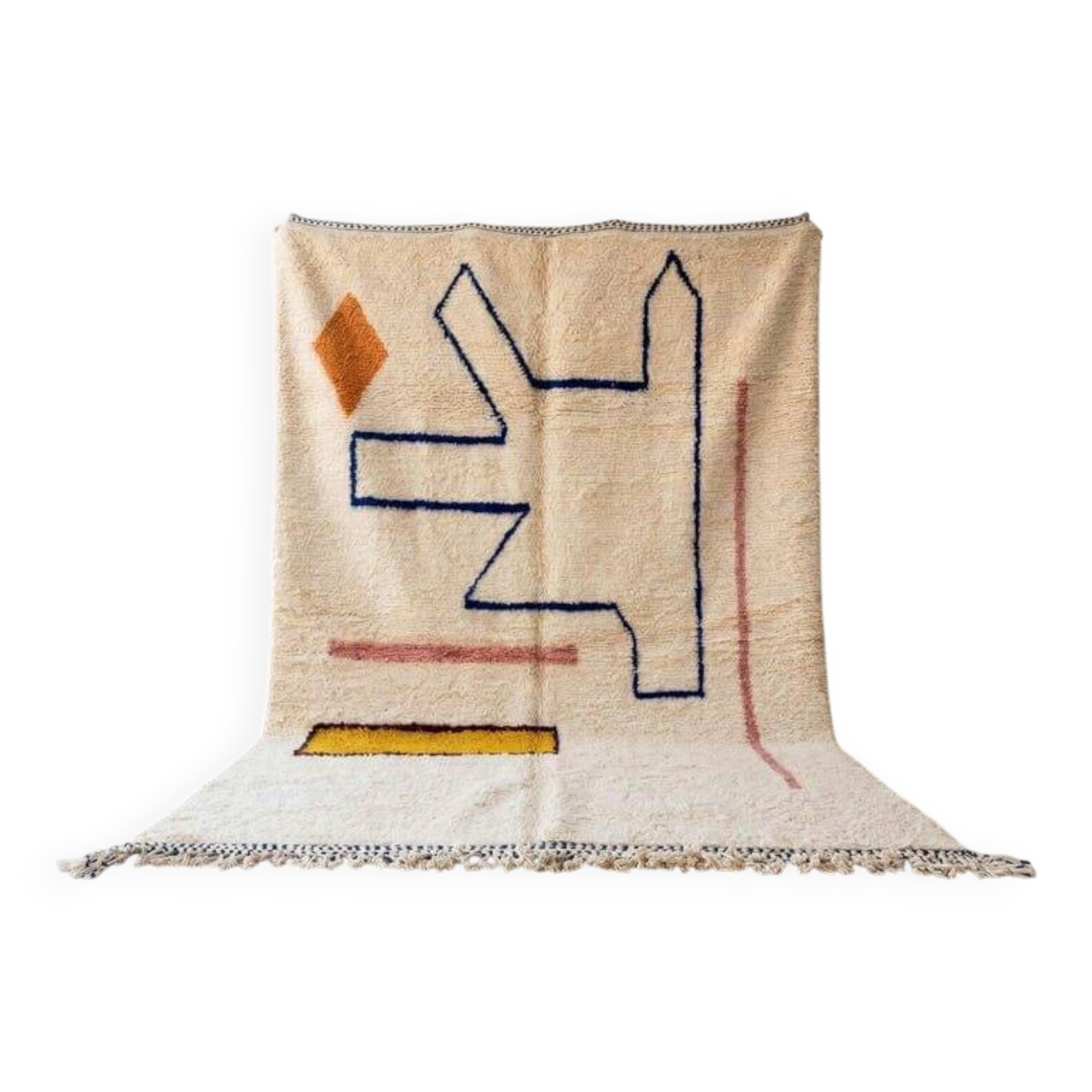Handmade pure wool rug, size 200/300 cm.
