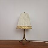 Rockabilly Brass Tripod Table Lamp, 1950s