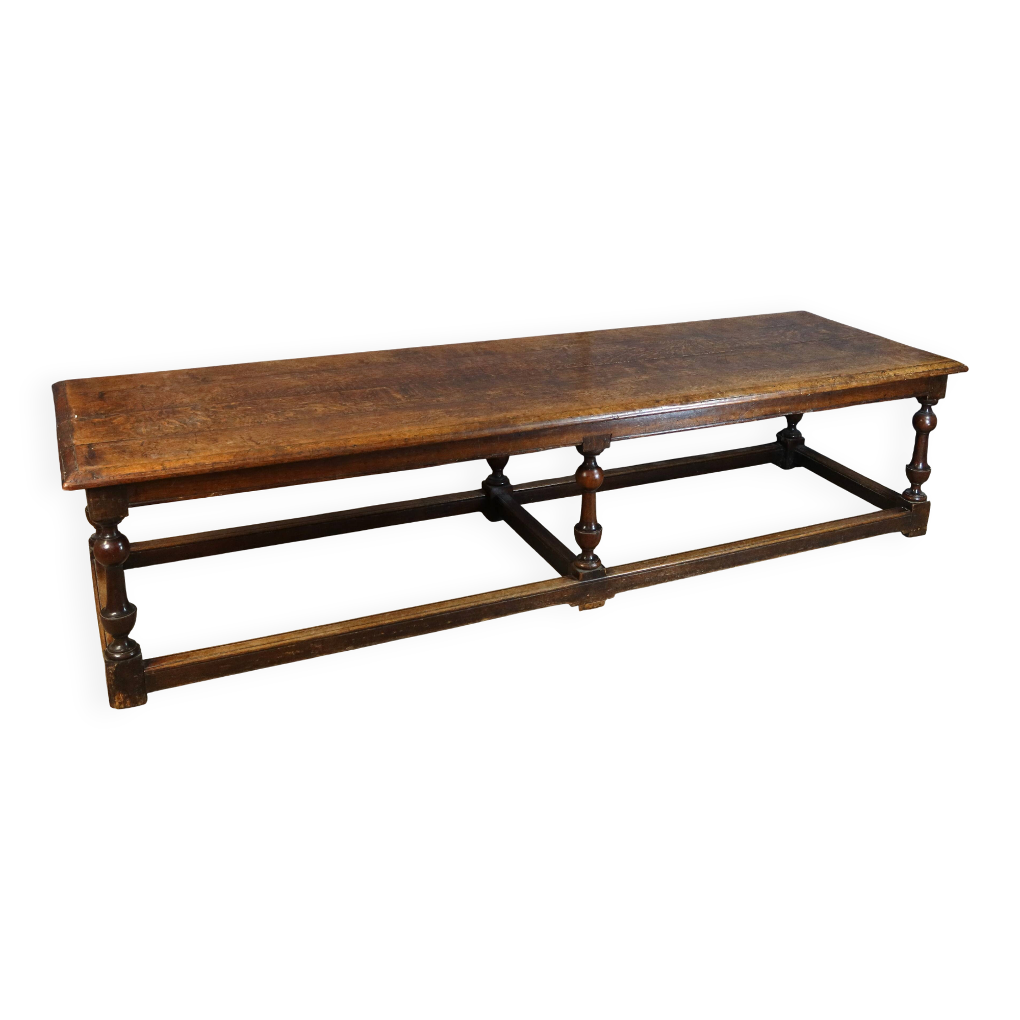 Table de salle à manger en chêne, XIXème siècle