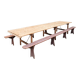 French antique garden dining table – XXL wine table with benches