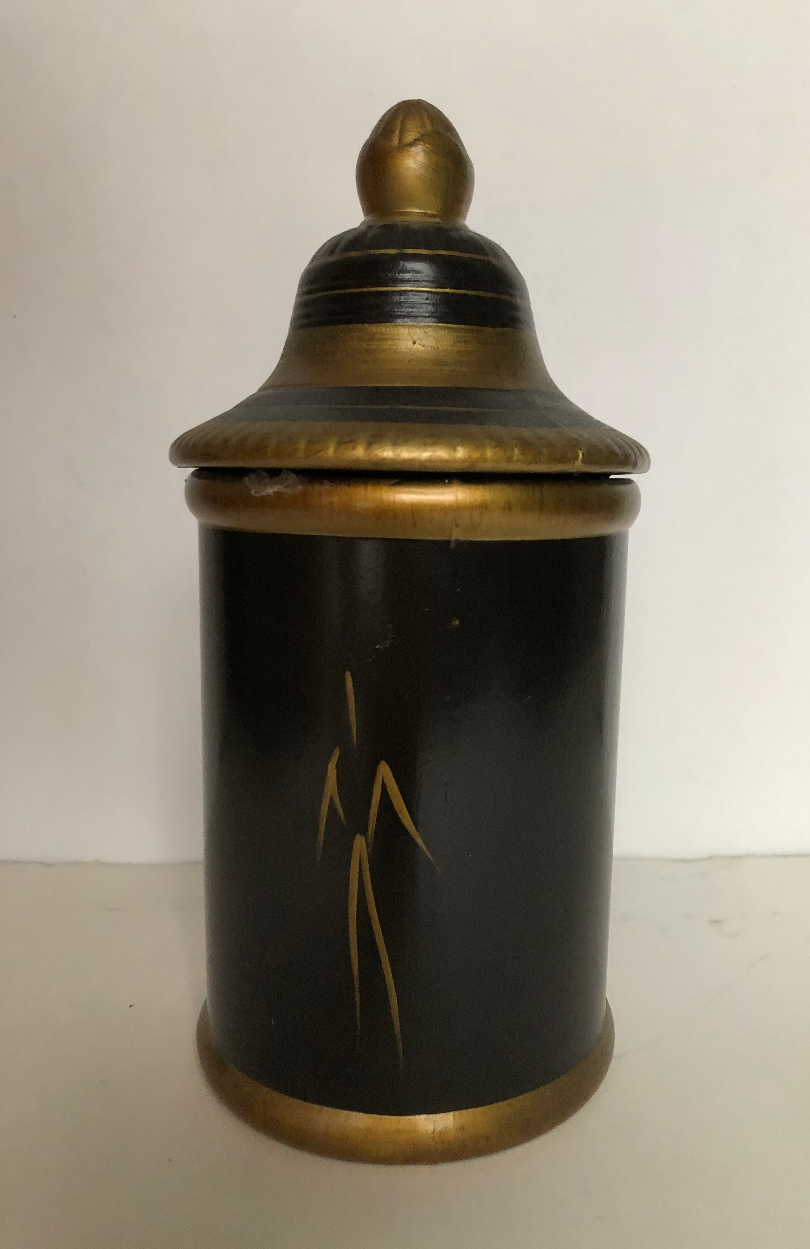 Old ceramic covered pot