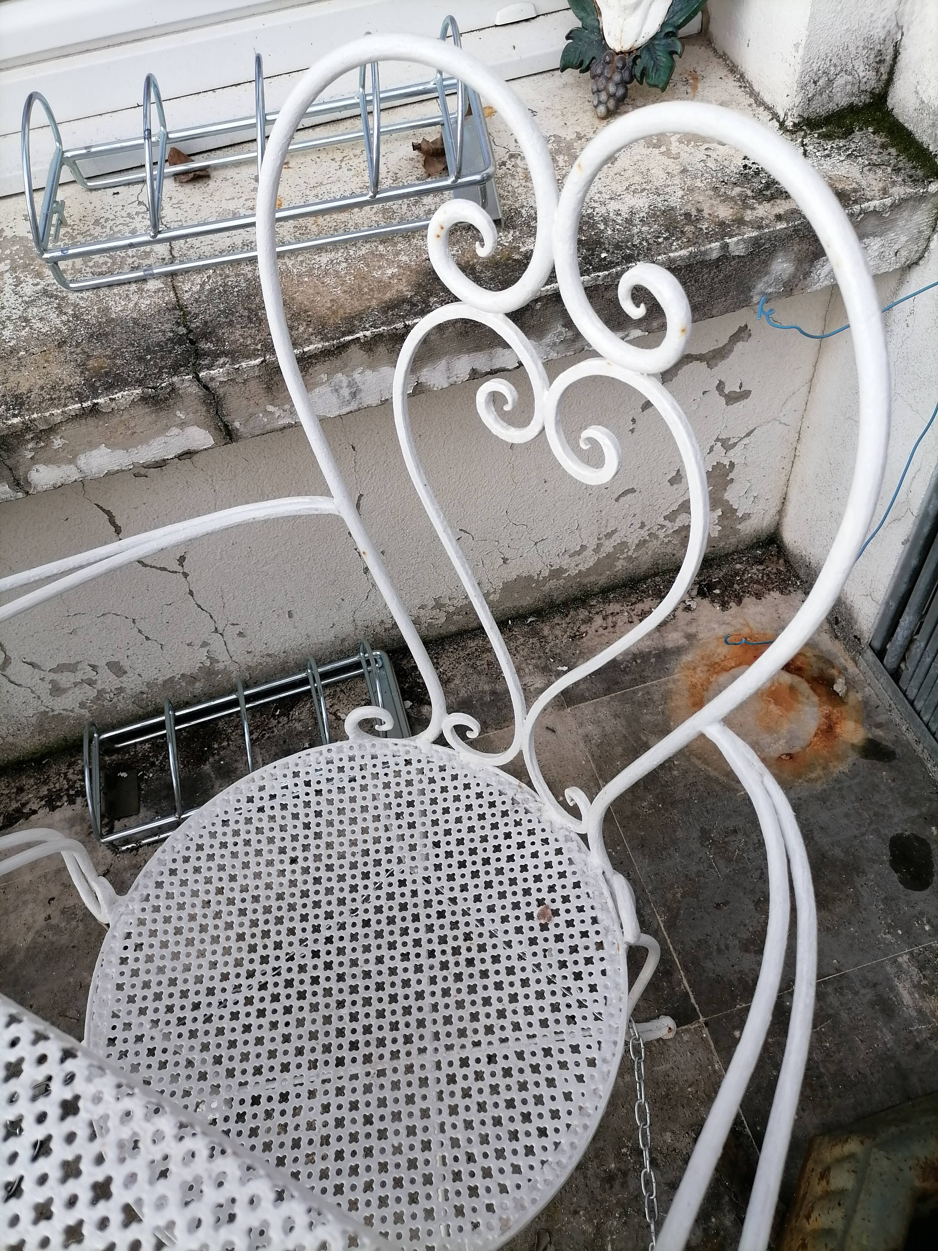 Living room wrought iron garden