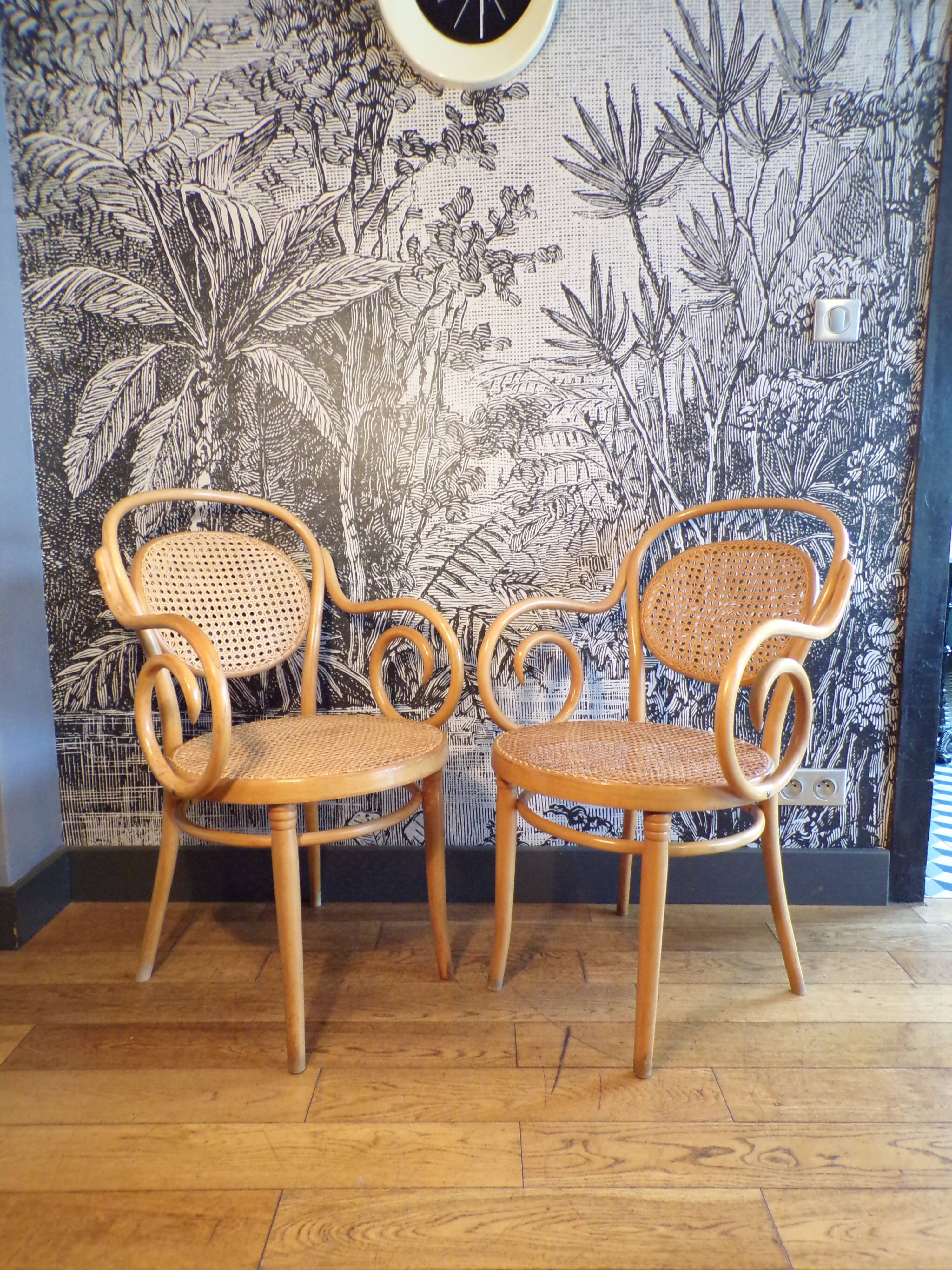 2 armchairs n°11 design Michael Thonet for ZPM Radomsko