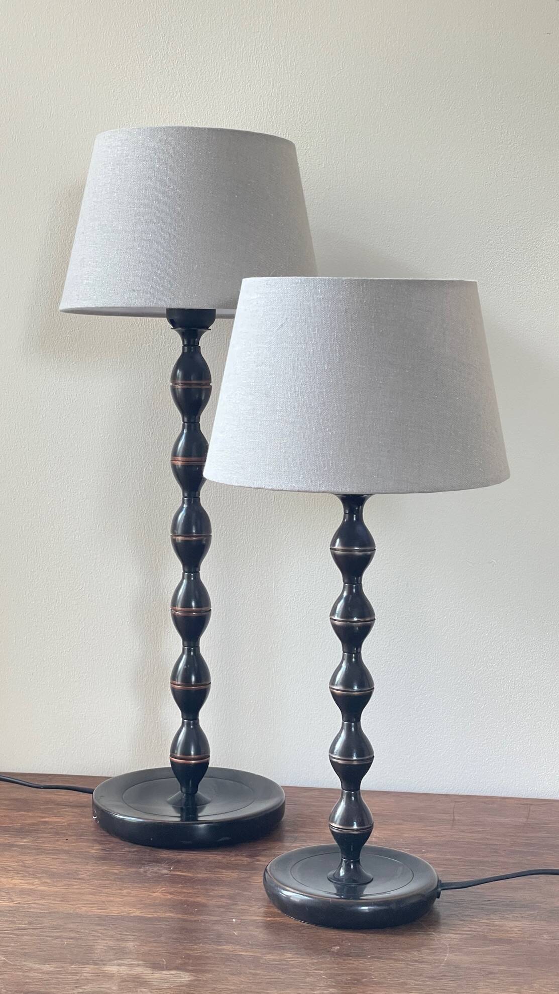 Paire lampes bobines ikea vintage