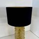 Pair of Murano Gold and Brass Table Lamps