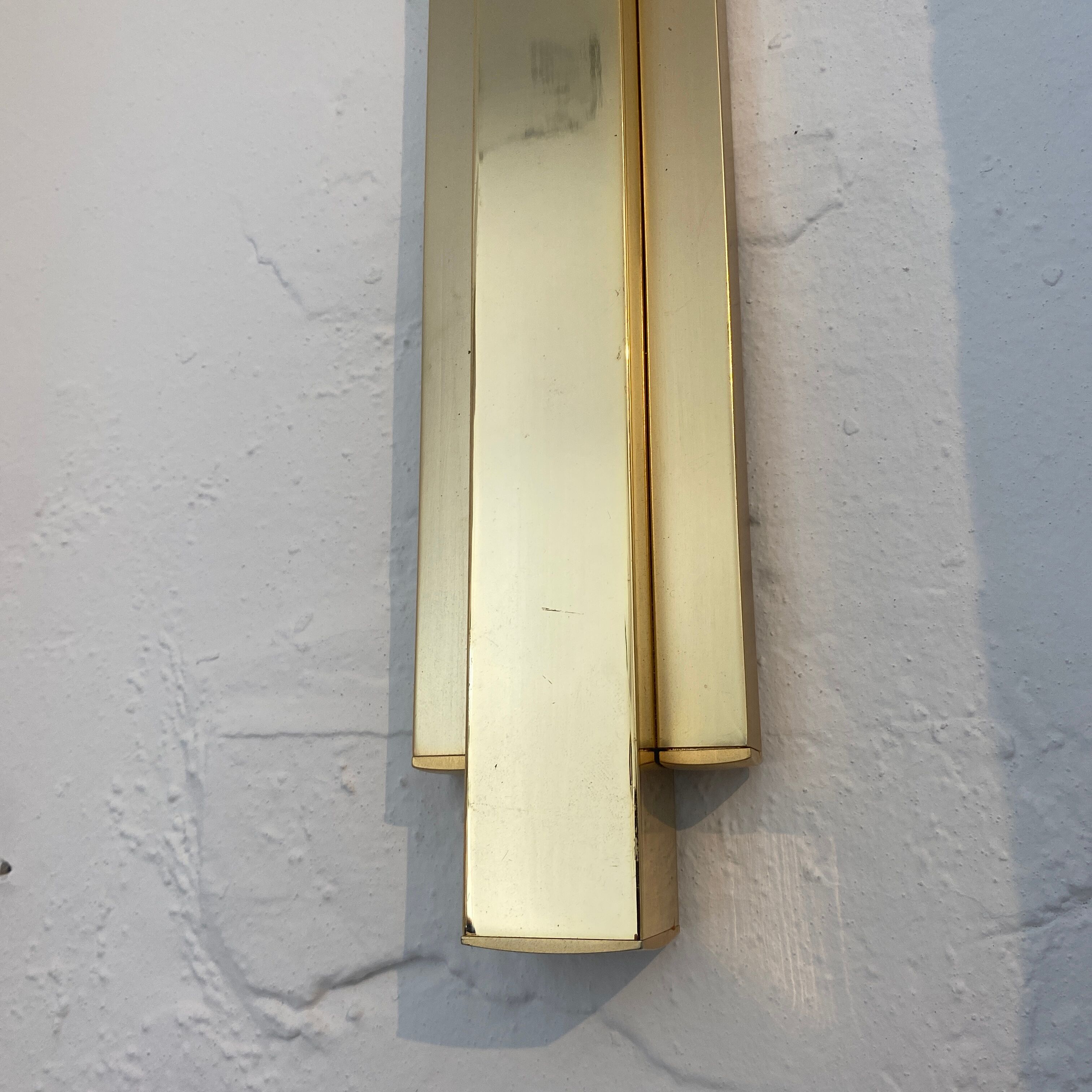 Half moon applied in Italian brass 1975
