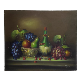 Nature morte "aux fruits"  signée Toby