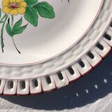 Assiette ajourée Luneville