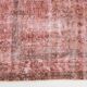 Dusty Rose Turkish Vintage Oversize Handmade Wool Carpet Rug, 198x297 Cm