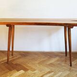 1960s Organic Solid Oak Side Table