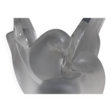 "Sylvie" crystal dove flower vase circa 1970 Lalique France