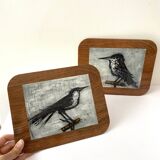 Birds trivet by Bernard Buffet vintage