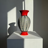 Vintage rare carstens modernist fat lava west german glazed vase