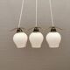 Old chandelier/hanging lamp with three light sources. Danish, design